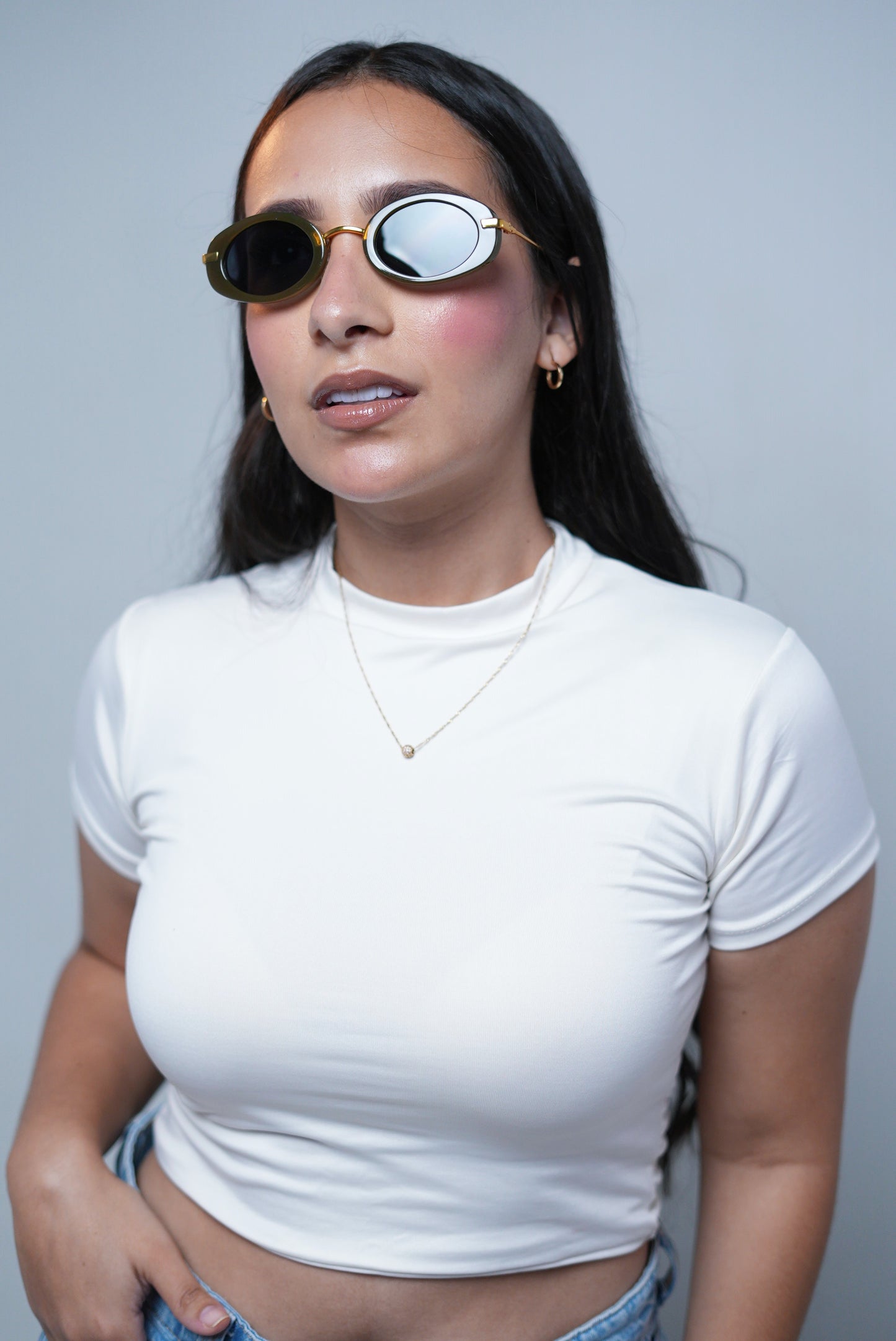 Crop tops Saja - Bonewhite