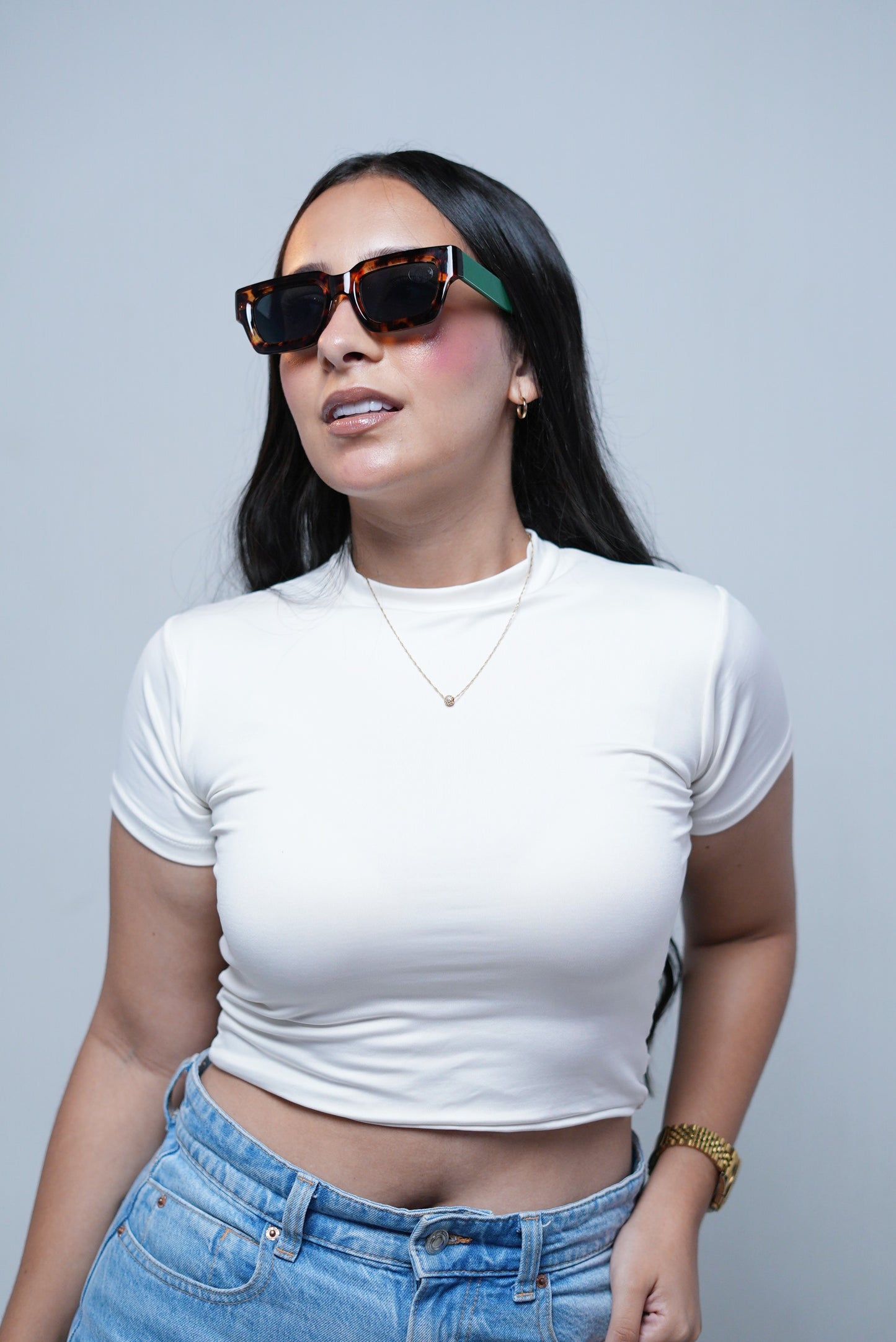 Crop tops Saja - Bonewhite