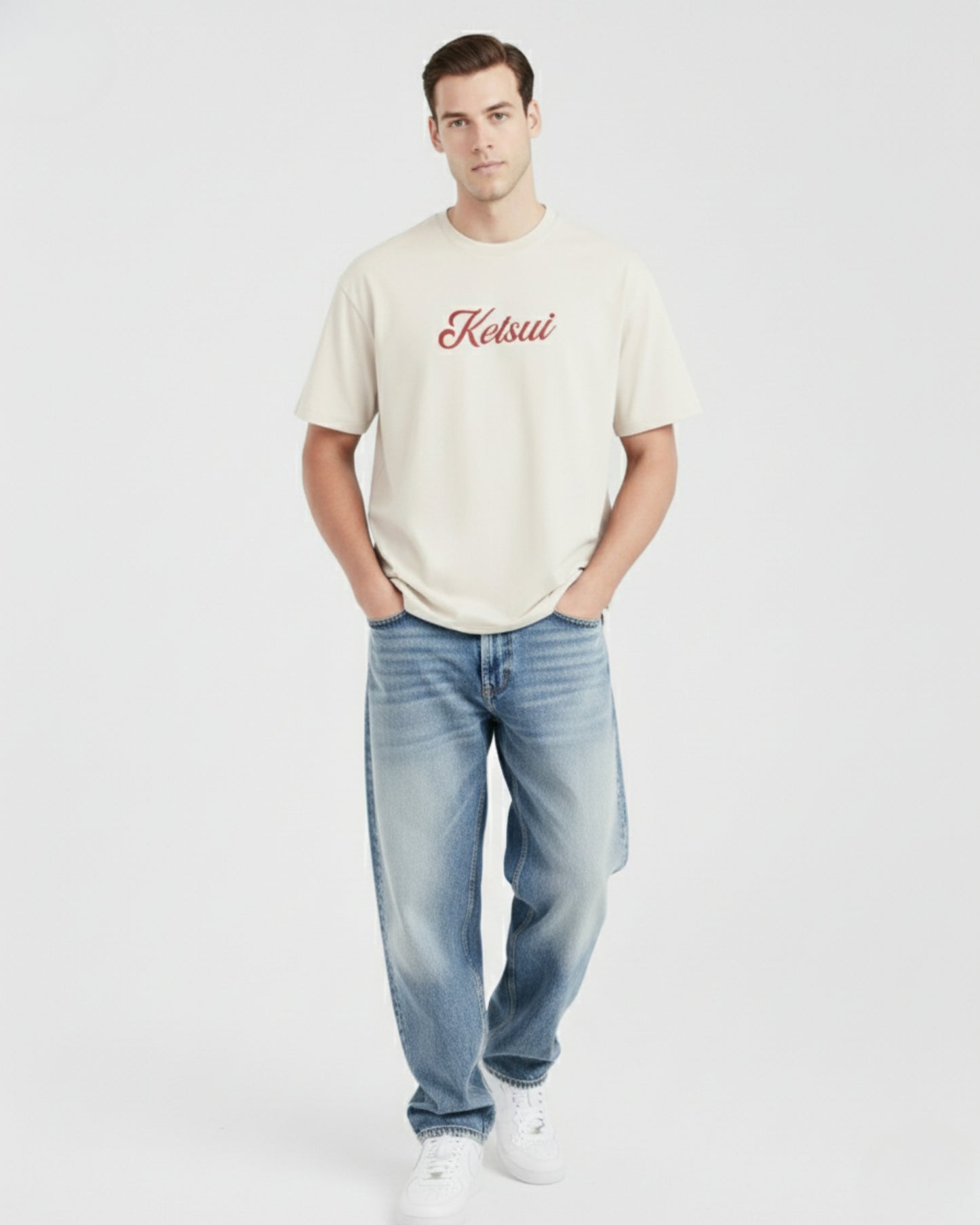 Oversize Fit - Ivory Essence Cherry