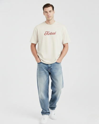 Oversize Fit - Ivory Essence Cherry