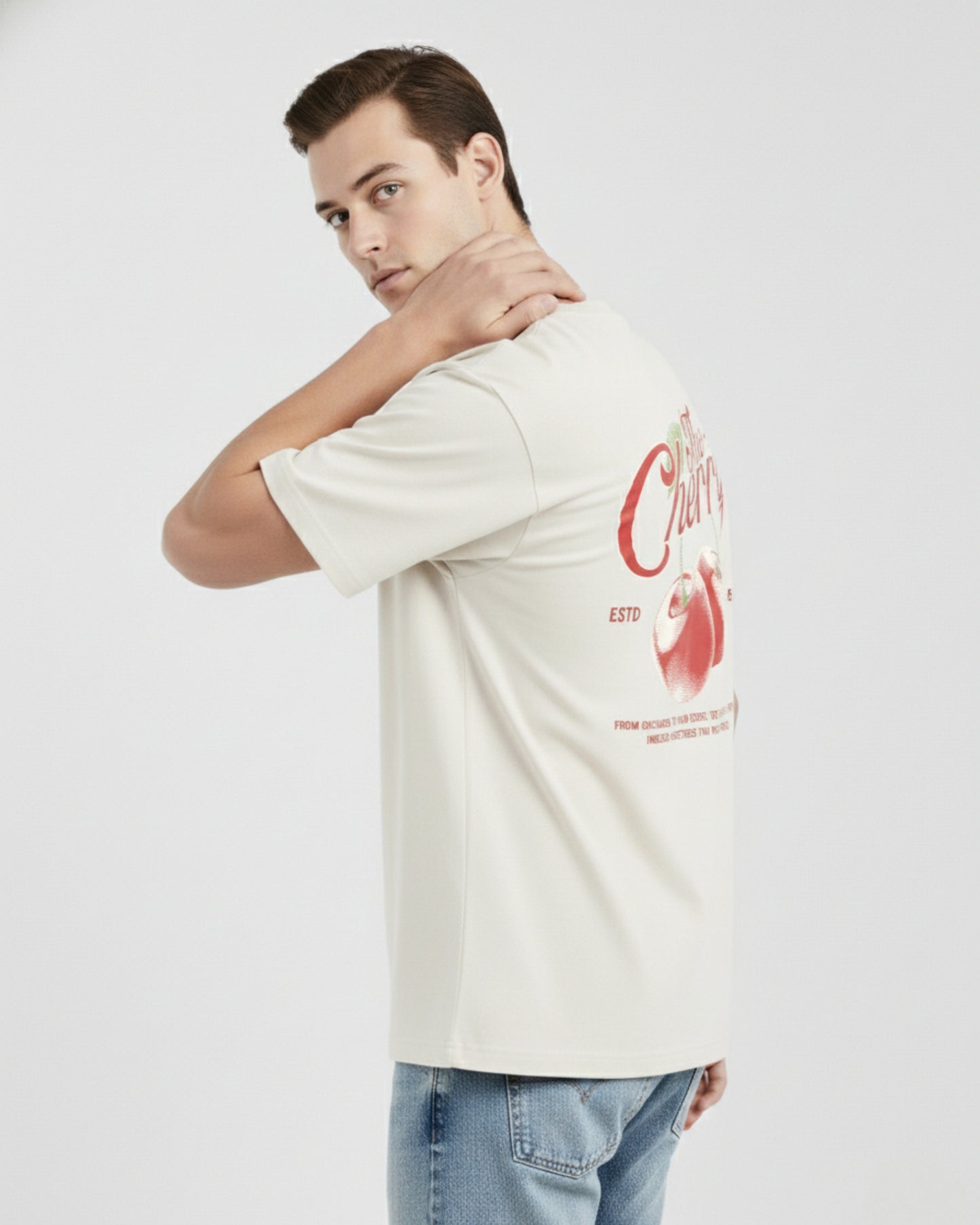 Oversize Fit - Ivory Essence Cherry