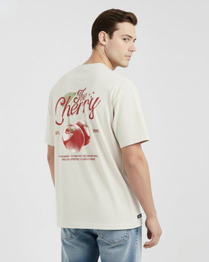 Oversize Fit - Ivory Essence Cherry