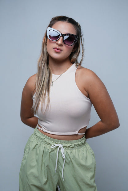Crop tops Beyol - Ecru