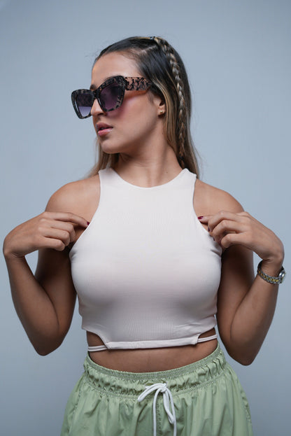 Crop tops Beyol - Ecru